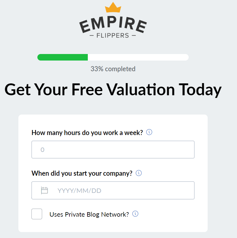 Website Valuation Tool